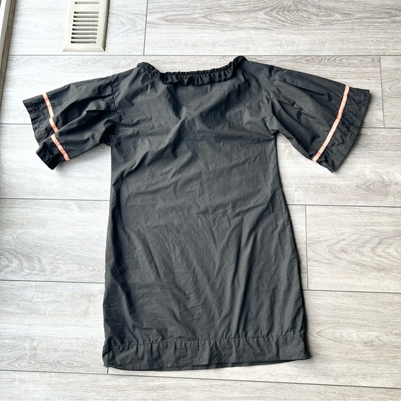 Maryley Black Ruffles Sundress Coverup Dress Made in Italy - Picture 11 of 13